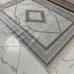 Безворсовий антиковзаючий килим “Срібний Діамант”