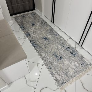 Безворсовий антиковзаючий килим "Морозний Куб"