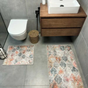 Набір килимів для ванної кімнати та туалету Set № 33 "60х100 та 60х50"