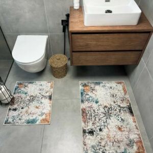 Набір килимів для ванної кімнати та туалету Set № 36 "60х100 та 60х50"