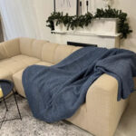 Однотонний бавовняний плед, 2.20 x 2.20