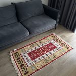 Бавовняний двосторонній килим у етнічному стилі AR 006 Red