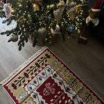 Бавовняний двосторонній килим у етнічному стилі AR 006 Red