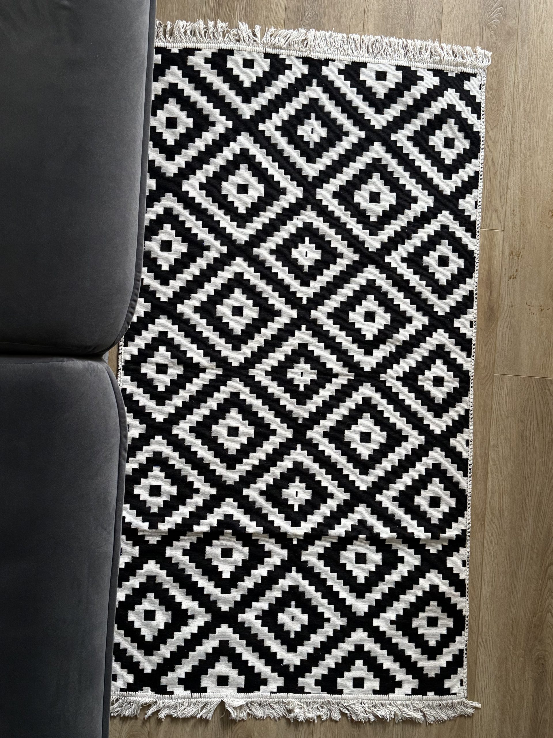 Бавовняний двосторонній килим у етнічному стилі AR 013