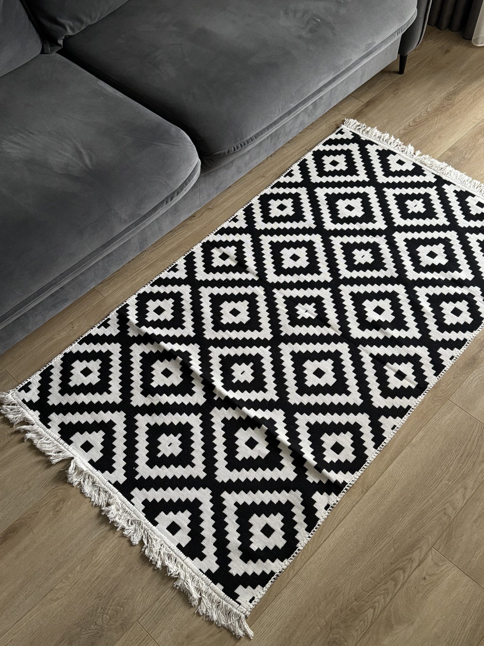 Бавовняний двосторонній килим у етнічному стилі AR 013