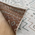 Бавовняний двосторонній килим у сучасному стилі AR 05 Beige Blue