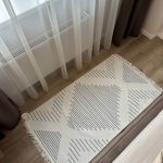 Бавовняний двосторонній килим у сучасному стилі AR 15 Grey