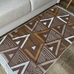 Бавовняний двосторонній килим у сучасному стилі AR 18 Beige Yellow