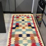 Бавовняний двосторонній килим у етнічному стилі AR 015 Red