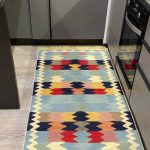 Бавовняний двосторонній килим у етнічному стилі AR 015 Red