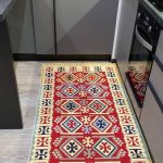 Бавовняний двосторонній килим у етнічному стилі AR 010 Red