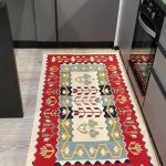 Бавовняний двосторонній килим у етнічному стилі AR 006 Red
