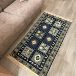 Бавовняний двосторонній килим у етнічному стилі AR 002 Green