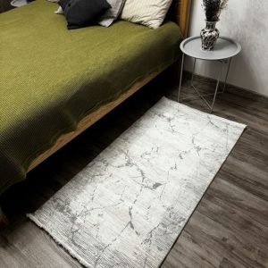 Турецький мармуровий килим Lagos Grey Beige