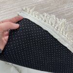 Безворсовий антиковзаючий килим “Рожевий металік