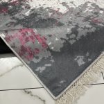 Безворсовий антиковзаючий килим “Малиновий мармур”