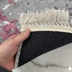 Безворсовий антиковзаючий килим “Малиновий мармур”