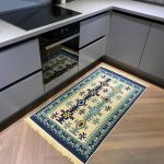 Бавовняний двосторонній килим у етнічному стилі AR 005 Blue