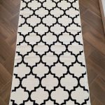 Бавовняний двосторонній килим у сучасному стилі Kara 150 C.Black