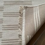 Бавовняний двосторонній килим у сучасному стилі Kara PMK-0007