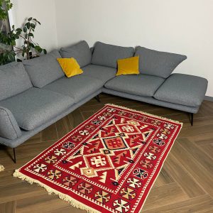 Бавовняний двосторонній килим у етнічному стилі AR 008