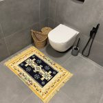 Бавовняний двосторонній килим у етнічному стилі AR 005 Blue