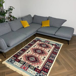 Бавовняний двосторонній килим у етнічному стилі AR 011