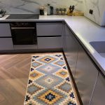 Бавовняний двосторонній килим у етнічному стилі AR 003 Blue