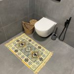 Бавовняний двосторонній килим у етнічному стилі AR 010 Blue