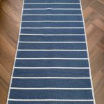 Бавовняний двосторонній килим у сучасному стилі Kara 152 Blue