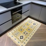 Бавовняний двосторонній килим у етнічному стилі AR 002 Blue