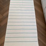 Бавовняний двосторонній килим у сучасному стилі Kara 152 Aqua