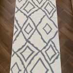 Бавовняний двосторонній килим у сучасному стилі Kara 055 Cream L.Grey