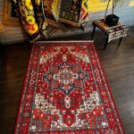 Етнічний бавовняний килим Iris-03 Red