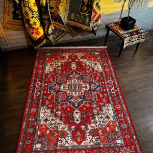 Етнічний бавовняний килим Iris-03 Red