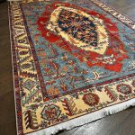 Етнічний бавовняний килим Iris-01 Blue Terra