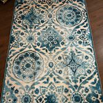 Етнічний бавовняний килим Iris-02 Blue