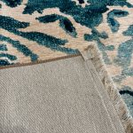 Етнічний бавовняний килим Iris-02 Blue