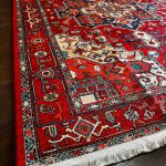 Етнічний бавовняний килим Iris-03 Red