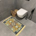 Бавовняний двосторонній килим у етнічному стилі AR 010 Blue