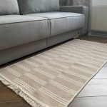 Бавовняний двосторонній килим у сучасному стилі Kara PMK-0007