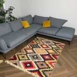 Бавовняний двосторонній килим у етнічному стилі AR 003 Red