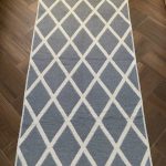 Бавовняний двосторонній килим у сучасному стилі Kara 031 Cream L.Grey