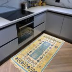 Бавовняний двосторонній килим у етнічному стилі AR 006 Blue