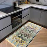 Бавовняний двосторонній килим у етнічному стилі AR 010 Blue