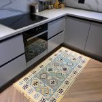 Бавовняний двосторонній килим у етнічному стилі AR 010 Blue