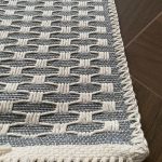 Бавовняний однотонний килим Alexa 116 Cream L.Grey