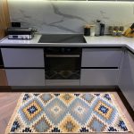 Бавовняний двосторонній килим у етнічному стилі AR 003 Blue