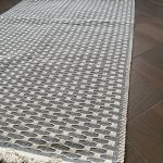 Бавовняний однотонний килим Alexa 116 Cream L.Grey