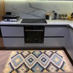 Бавовняний двосторонній килим у етнічному стилі AR 003 Blue